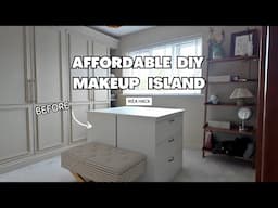 Affordable DIY Makeup Island - IKEA SONGESAND Drawers Hack