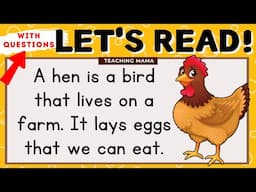 LET'S READ! | READING COMPREHENSION | PRACTICE READING SIMPLE SENTENCES FOR KIDS | TEACHING MAMA