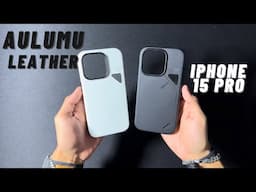 Aulumu Vegan Leather Case For iPhone 15 Pro Unboxing & Review - Sweetest Design On A Leather Case?!