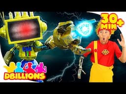 Robot D Billions  con Mini DB | MEGA Compilación | D Billions Canciones Infantiles