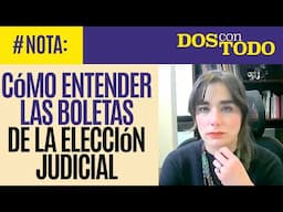 #Entrevista ¬ Consejera del INE explica cómo entender las boletas de la elección del PJ