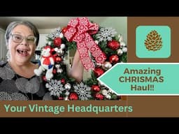 Fabulous Christmas Vintage & Antiques!! Thrift Store  - Garage Sale  - Flea Market Finds!