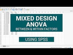 Mixed Design ANOVA in SPSS