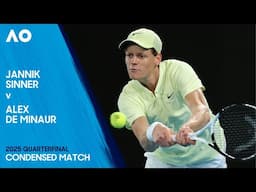 Jannik Sinner v Alex de Minaur Condensed Match | Australian Open 2025 Quarterfinal