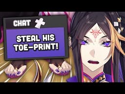 chat wants to steal Shu’s toe-print (this was a discussion about password safety)