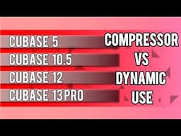 How To Use Compressor In Cubase 5,Cubase 10.5, Cubase 12, Cubase 13 Pro || Song Mixing Mastering