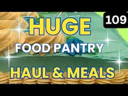 FRUGAL LIVING & Food Pantry Haul 2025 - Food Haul - FOOD BANK - Food Pantry Haul - Budget Meals