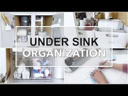 UNDER THE KITCHEN SINK ORGANIZATION: Tips and tricks on how to organize under the kitchen sink