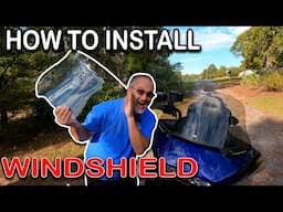 How To INSTALL a new WINDSHIELD on a Road Glide #roadglide