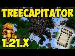 TREECAPITATOR MOD 1.21.4 minecraft (Fabric) -  HOW TO USE Timber mod 1.21.4 (2025)