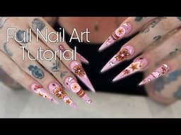 Recreate Nails With Me! Hand Painted Nail Art Tutorial | Vee Nailedit