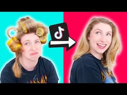 I Spent $75 Following a TikTok Tutorial for "Straight But Bouncy" Hair | ft. REGRETS