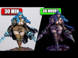 Painting the same Model in 30 minutes vs 30 hours