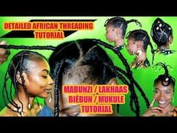 For Longer Hair Length Retention (African Threading Fully Detailed Tutorial)