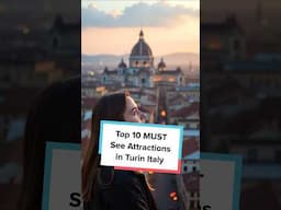 Top 10 MUST SEE attractions in Turin Italy #shorts #turin #italy