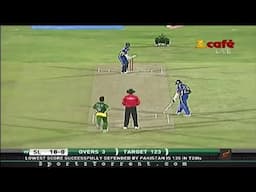 Pakistan lowest t20 score defended against Sri Lanka 2nd T20 2012