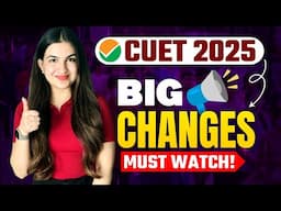 CUET 2025: Big changes announced 😱🔥 CUET 2025 Latest Update | CUET UG 2025 Pattern Changed #cuet