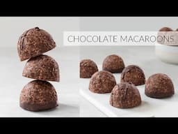 The Easiest CHOCOLATE COCONUT MACAROONS