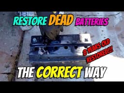 How to restore a dead car battery the correct way: NO EPSOM SALTS