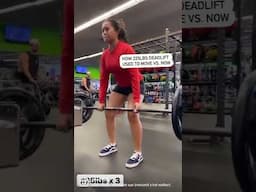 How 225lbs Deadlift Used to Move vs. Now… 😨😱 #shorts #deadlift #fitness #fitnessmotivation