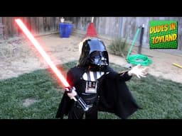 Star Wars kids real lightsaber duel videos para niños estar guars