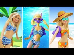 La vita di Barbie in estate🔴 Barbie in piscina e al parco giochi, al mare e a fare il  picnic.