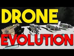 The Design Evolution of a Combat Drone to Fight the Factorum in Space Engineers gamepaly ep 24