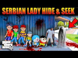 GTA 5 Shinchan Escape from Serbian Dancing Lady Sister - Hide & Seek Shinchan DoraemonNobitaFranklin