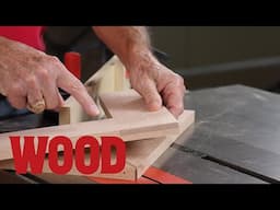 Easy Half-lap Miters on the Tablesaw - WOOD magazine