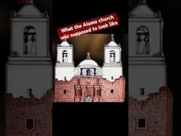 The Alamo church we see today was never completely built #texashistory #thealamo