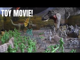 The Dinosaur Invasion! Army Men Toy Stop Motion Animation MOVIE!