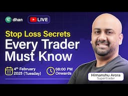 Stop Loss Secrets Every Trader Must Know | Live Webinar 🚨