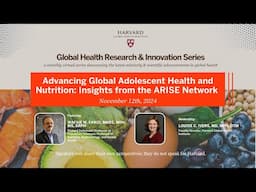 Advancing Global Adolescent Health and Nutrition: Insights from the ARISE Network