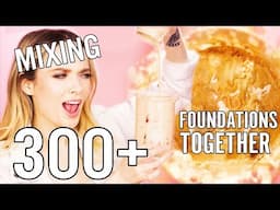 MIXING OVER 300 OF MY FOUNDATIONS TOGETHER!! // MyPaleSkin