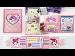 Cute SANRIO stationery idas // DIY Melody Planner Paper Crafts