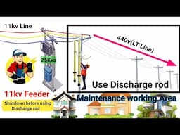 Discharge Rod use in Hindi ll 11kv , 33kv Discharge rod Connection