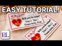 How to Digitize and Embroider a Valentine's Day Card! | Embroidery for Beginners