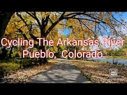 Cycling Along The Arkansas River In Pueblo, Colorado.