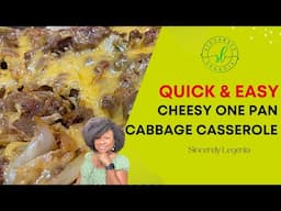 Cheesy One Pan Cabbage Casserole!