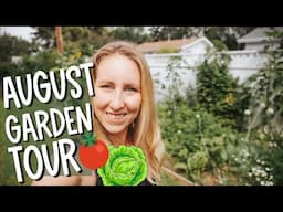 AUGUST URBAN HOMESTEAD TOUR 2022 / Our Veggie Garden mid-august