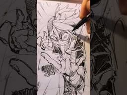 Dynamic Anime Sketch #art