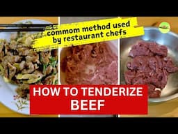 How to Tenderize Beef for Stir-frying (Tested Chinese chef secrets)