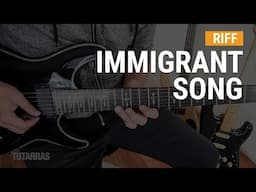 Riffs Legendarios - Immigrant song de Led Zeppelin TUTORIAL GUITARRA