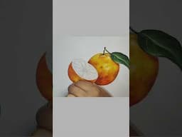 Como pintar laranja 🍊 cortada