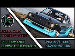 GTA V UNRELEASED SPORTS CLASSICS Performance Showcase & Opinion - Viseris, GT500, Savestra, 190Z