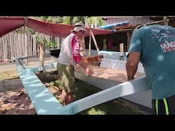 Building a Custom Bangka Trimaran Part 26 Decks, Seating, Walk Boards