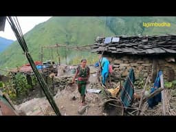 Himalayan Food Cooking:  A Day in the Life of a Family in the Mountains || lajimbudha ||