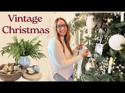 Christmas Tree Decorating 2024 | Christmas Decorate with Me | Vintage Tree Style & More