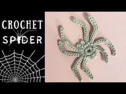 CROCHET SPIDER - HALLOWEEN CROCHET - APPLIQUÉ SPIDER