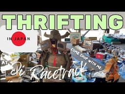 OI RACETRACK FLEA MARKET & BOOKOFF Super Bazaar + haul✨THRIFTING in JAPAN🇯🇵